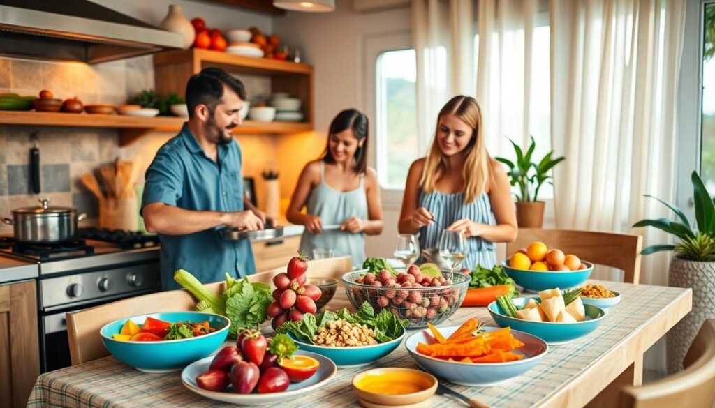 family travel meals